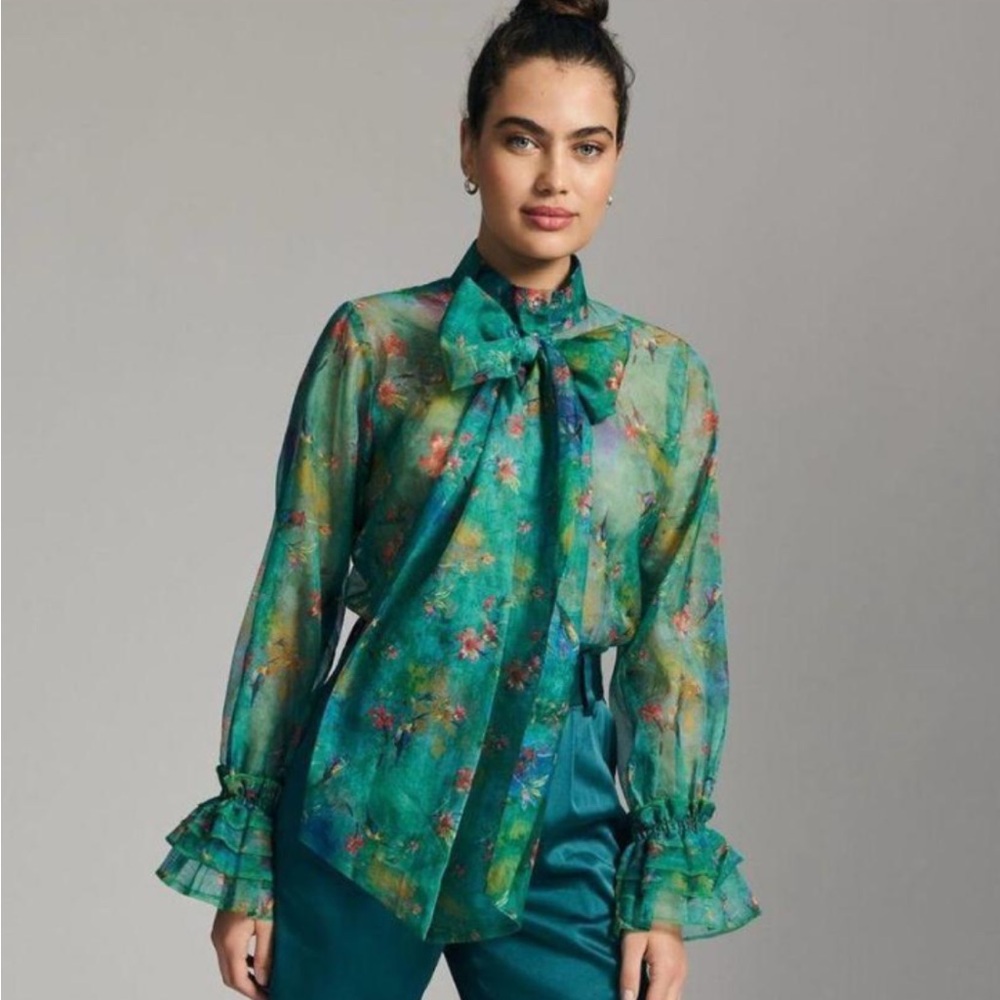 Anthropologie NWOT xxs blouse <Reynu taandon